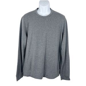 Velvet by Graham & Spencer Sweater Men Medium Grey Crew Pullover Long Sleeve